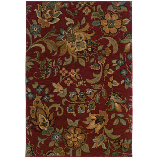 Oriental Weavers Infinity Red/Green Floral 1105B Area Rug