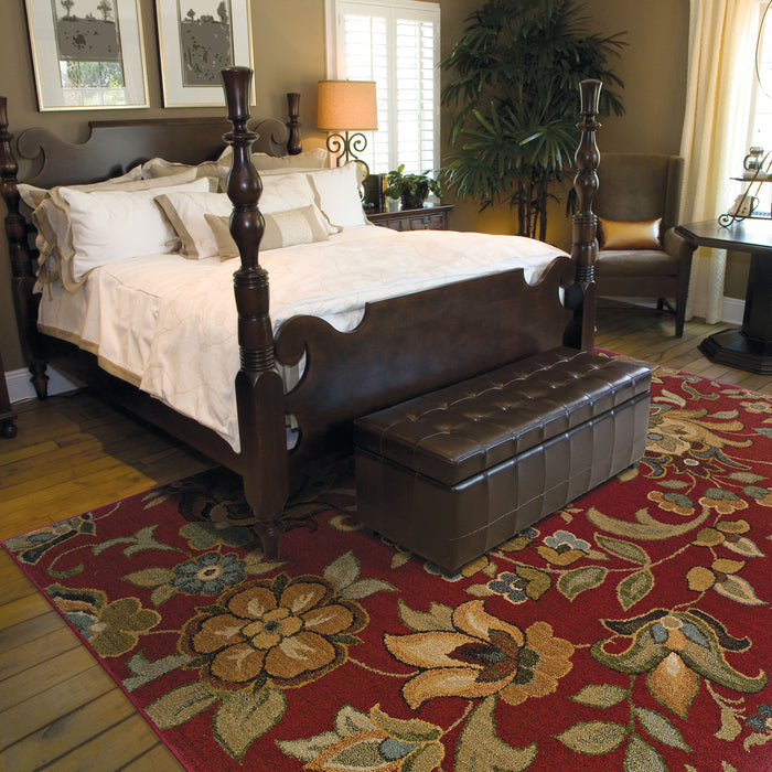 Oriental Weavers Infinity Red/Green Floral 1105B Area Rug