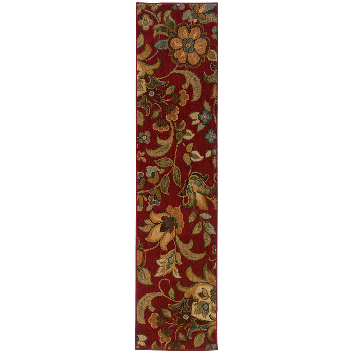Oriental Weavers Infinity Red/Green Floral 1105B Area Rug