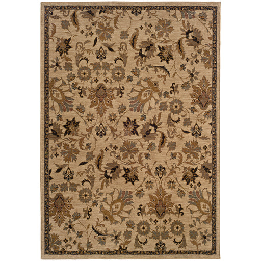 Oriental Weavers Infinity Beige/Tan Floral 1115B Area Rug