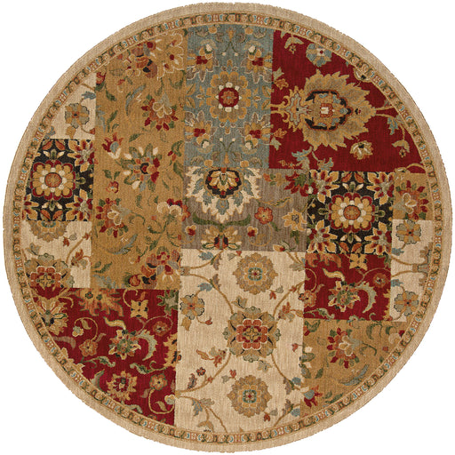 Oriental Weavers Infinity Beige/Red Floral 1128A Area Rug
