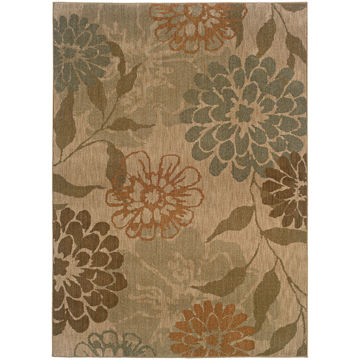 Oriental Weavers Infinity Beige/Green Floral 1134A Area Rug