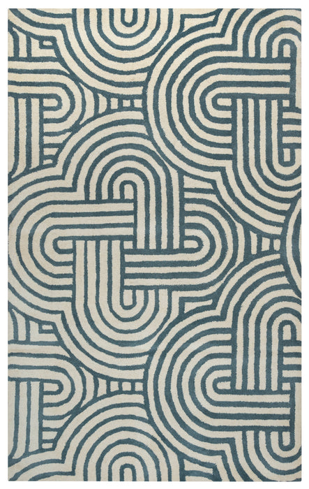 Rizzy Home Julian Pointe JP8615 Gray/Blue Weave Area Rug
