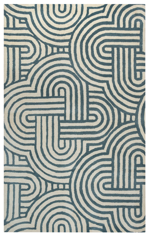 Rizzy Home Julian Pointe JP8615 Gray/Blue Weave Area Rug