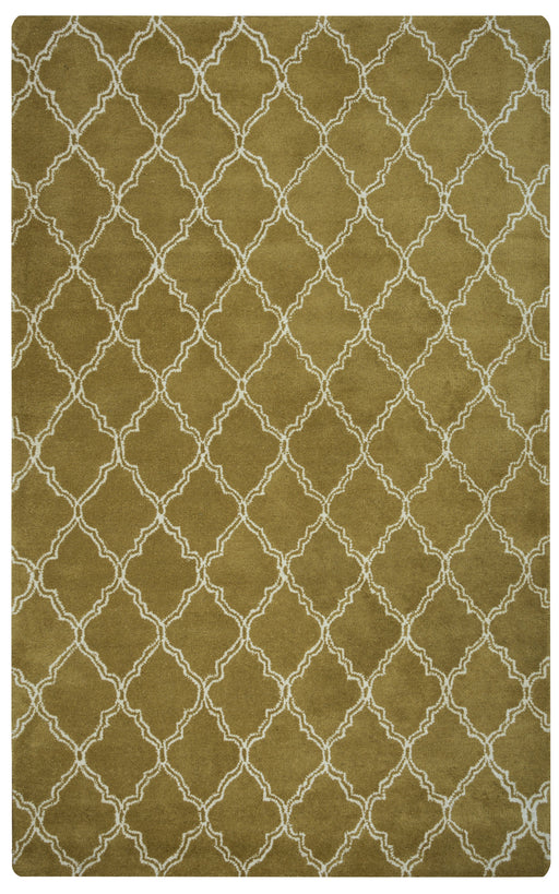 Rizzy Home Julian Pointe JP8744 Olive Trellis Area Rug