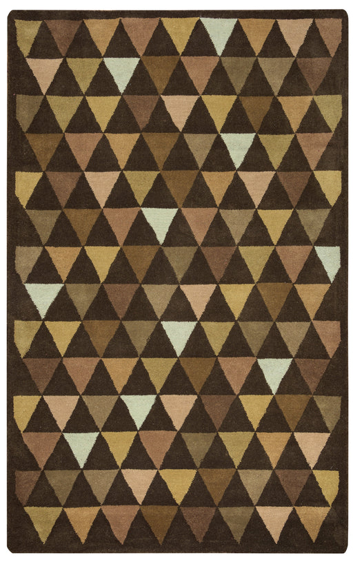 Rizzy Home Julian Pointe JP8760 Brown Geometric Area Rug
