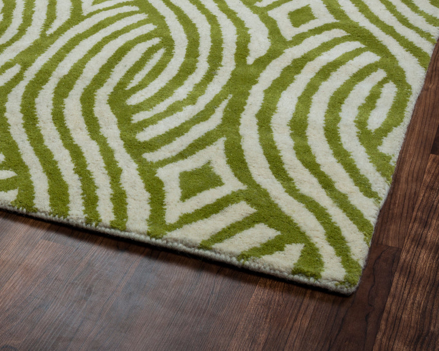 Rizzy Home Julian Pointe JP8866 Green Weave Area Rug
