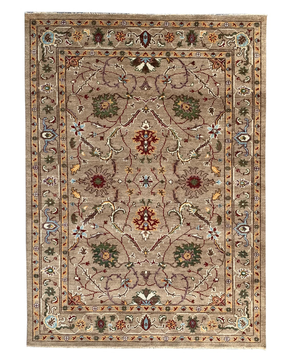 EORC Light Brown Hand Knotted Wool Bidjar Collection Rug