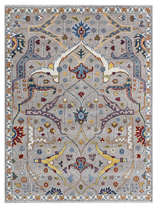 EORC Gray Hand Knotted Wool Bidjar Rug
