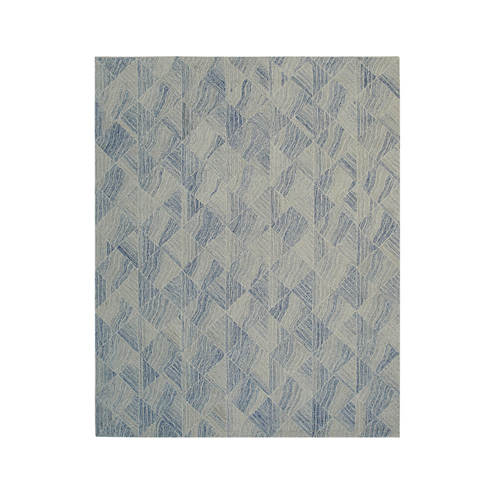 EORC Multi Denim Hand-Tufted Wool Tufted Rug