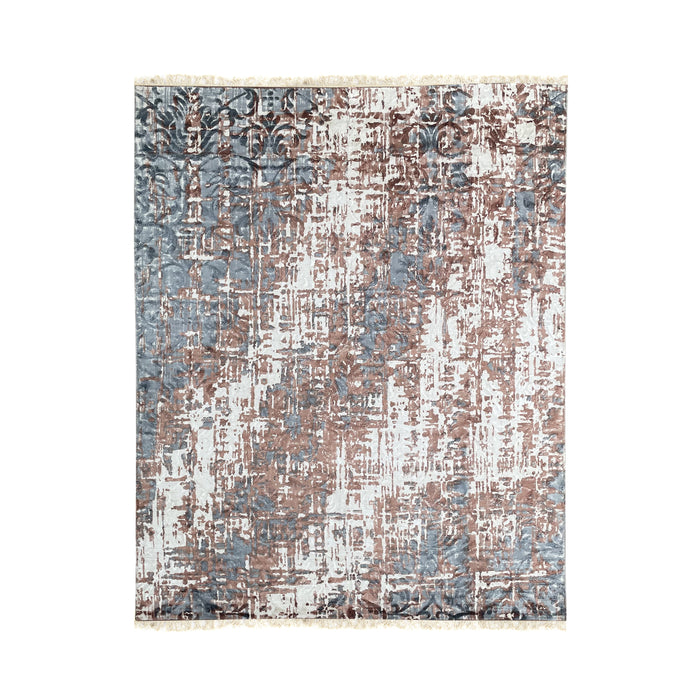 EORC Ivory/Copper Hand Knotted Wool Rug