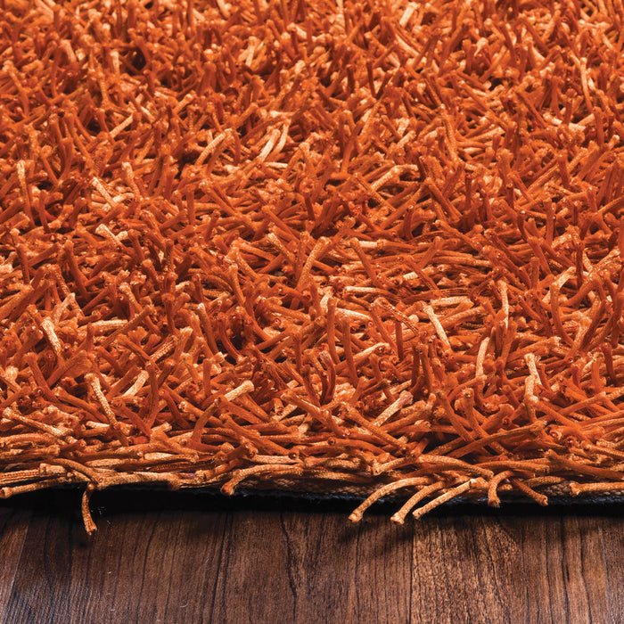 Rizzy Home Kempton KM2309 Orange Solid Area Rug