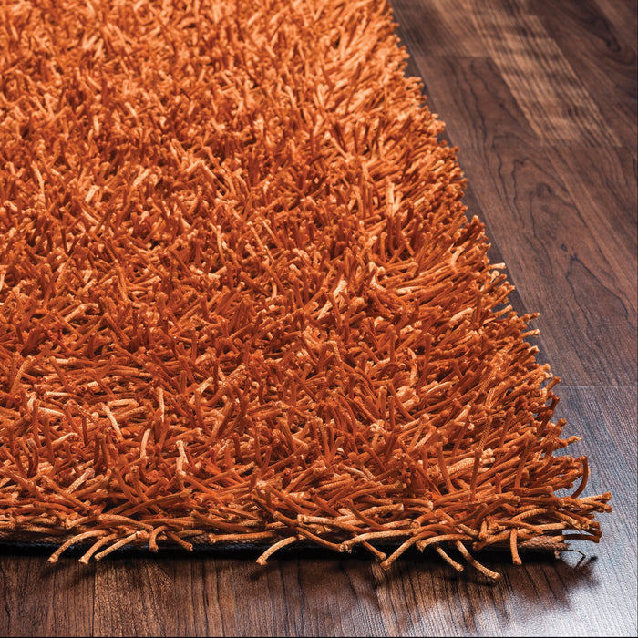 Rizzy Home Kempton KM2309 Orange Solid Area Rug