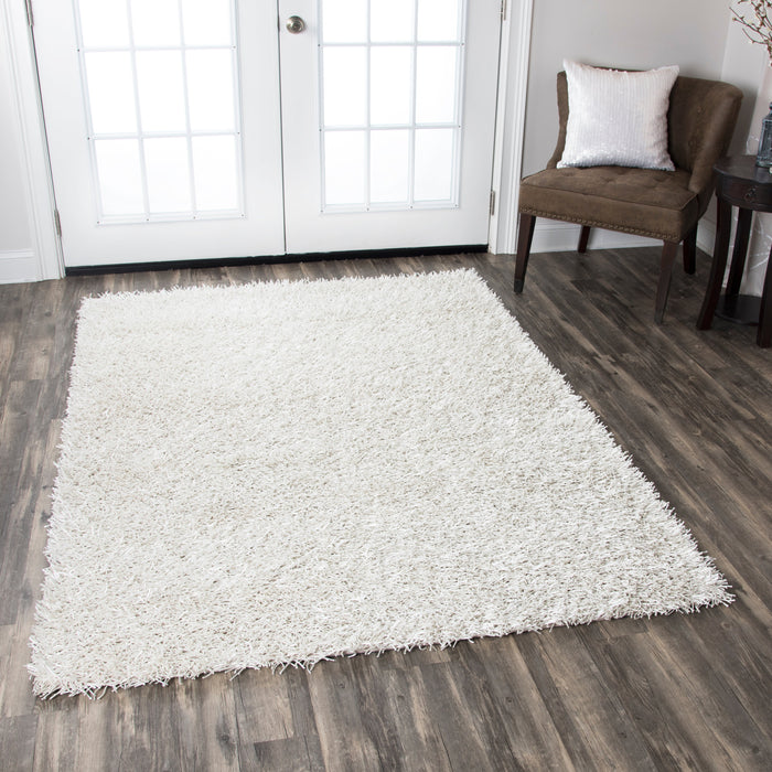 Rizzy Home Kempton KM2314 White Solid Area Rug