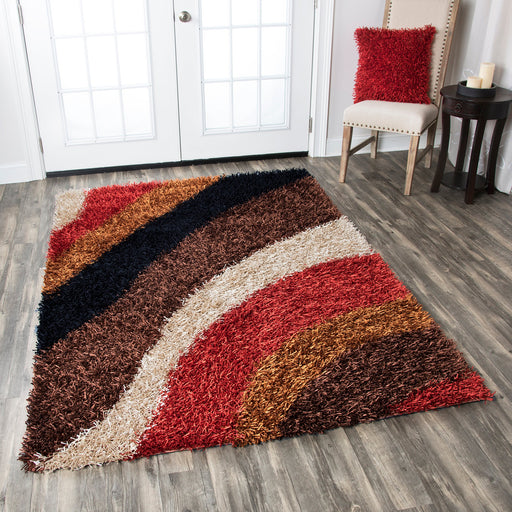 Rizzy Home Kempton KM2322 Multi-Colored Stripe Area Rug