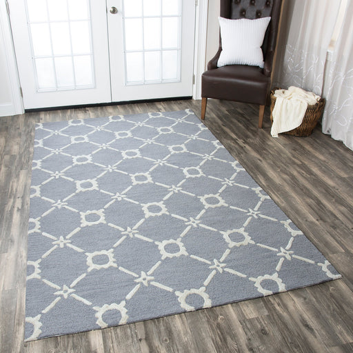 Rizzy Home Luniccia LI9483 Light Blue Print Area Rug