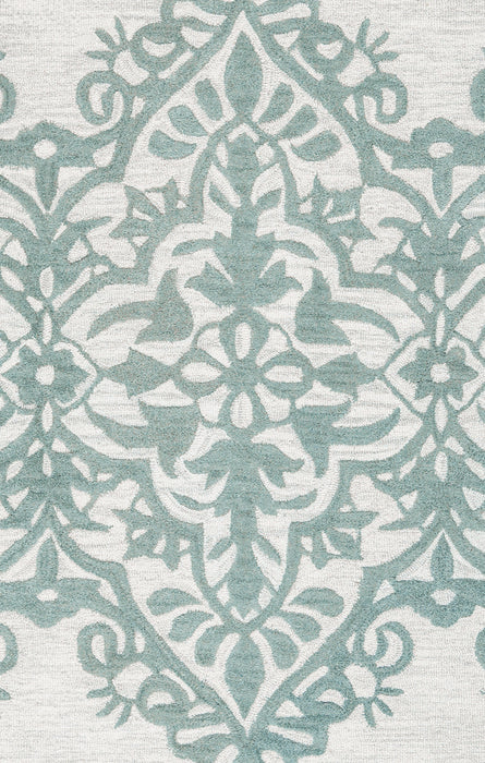 Rizzy Home Luniccia LI9514 Green/Grey Ornamental Area Rug