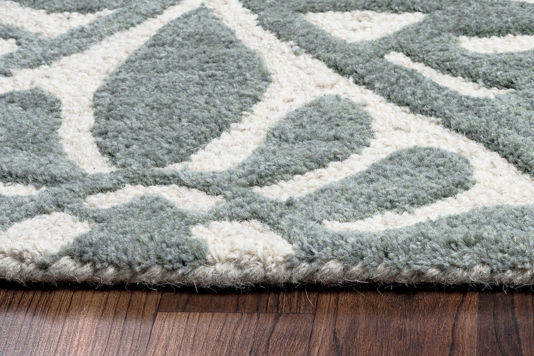 Rizzy Home Luniccia LI9514 Green/Grey Ornamental Area Rug