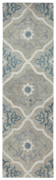 Rizzy Home Leone LO007A Gray Medallion Area Rug