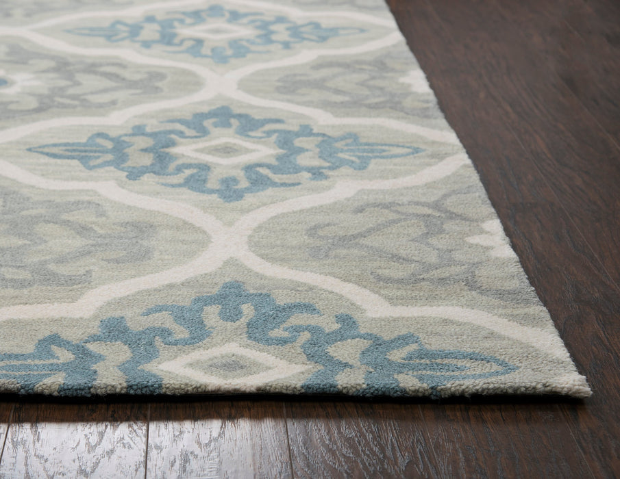 Rizzy Home Leone LO007A Gray Medallion Area Rug