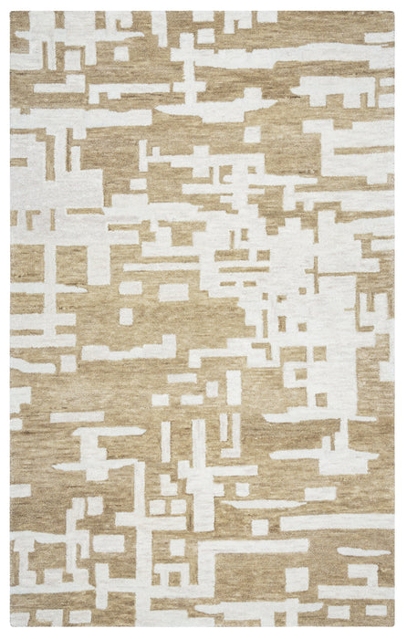 Rizzy Home Leone LO144A Brown Block Area Rug