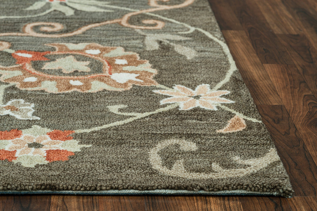 Rizzy Home Leone LO9988 Brown Traditional Motifs Area Rug