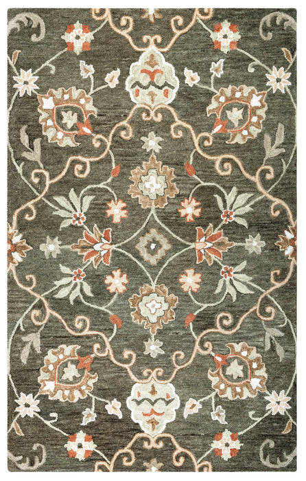 Rizzy Home Leone LO9988 Brown Traditional Motifs Area Rug