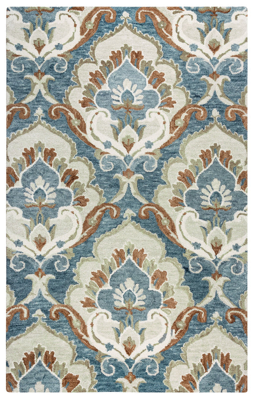 Rizzy Home Leone LO9992 Blue Medallion Area Rug