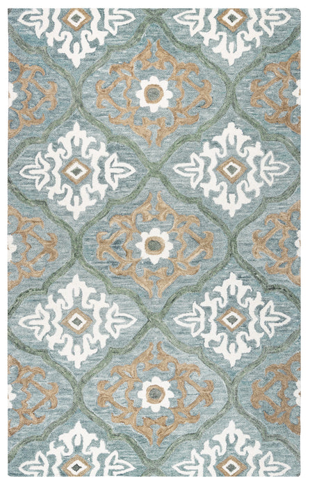 Rizzy Home Leone LO9995 Blue Medallion Area Rug