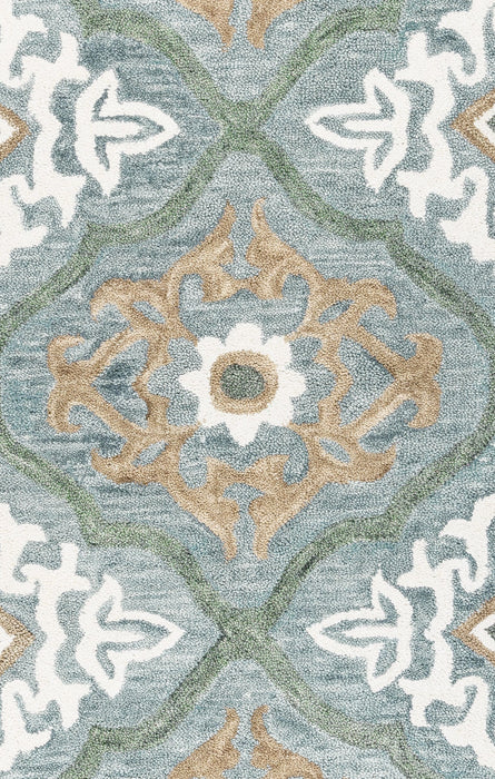 Rizzy Home Leone LO9995 Blue Medallion Area Rug