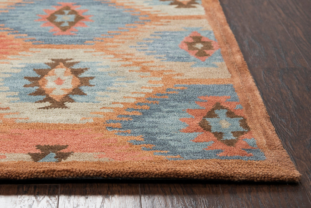 Rizzy Home Leone LO9999 Paprika Southwestern Motifs Area Rug