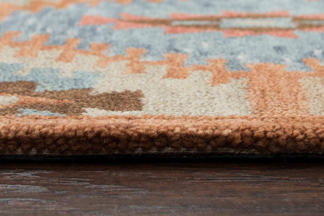 Rizzy Home Leone LO9999 Paprika Southwestern Motifs Area Rug