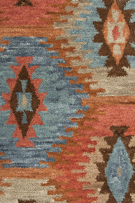 Rizzy Home Leone LO9999 Paprika Southwestern Motifs Area Rug