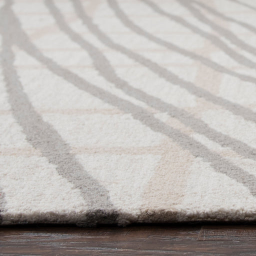 Rizzy Home Loureli LR011A Ivory Stripe , Modern Area Rug