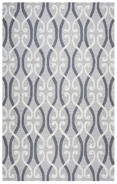 Rizzy Home Loureli LR9474 Gray Trellis Area Rug