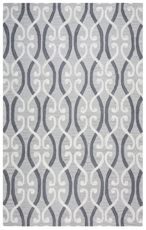 Rizzy Home Loureli LR9474 Gray Trellis Area Rug