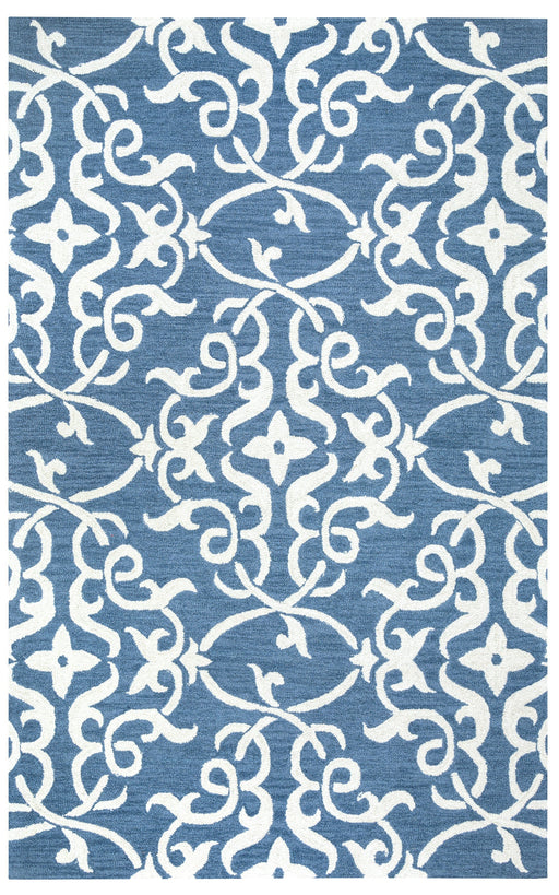 Rizzy Home Loureli LR9613 Blue Trellis Area Rug