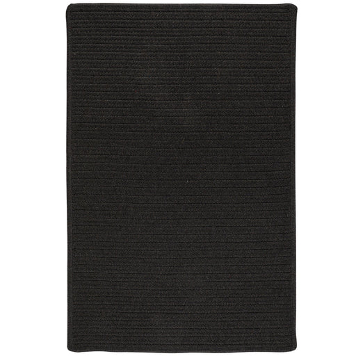 Colonial Mills Sunbrella Solid LS06 Ebony Sunbrella Area Rug
