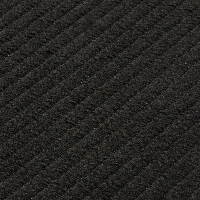 Colonial Mills Sunbrella Solid LS06 Ebony Sunbrella Area Rug