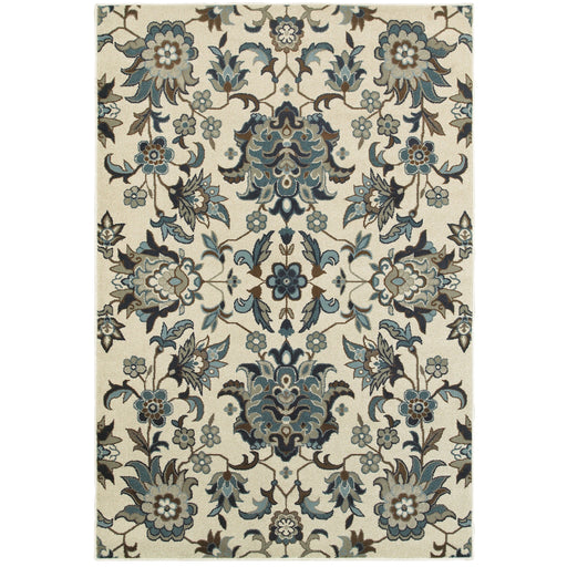 Oriental Weavers Linden Ivory/Blue Floral 7811A Area Rug