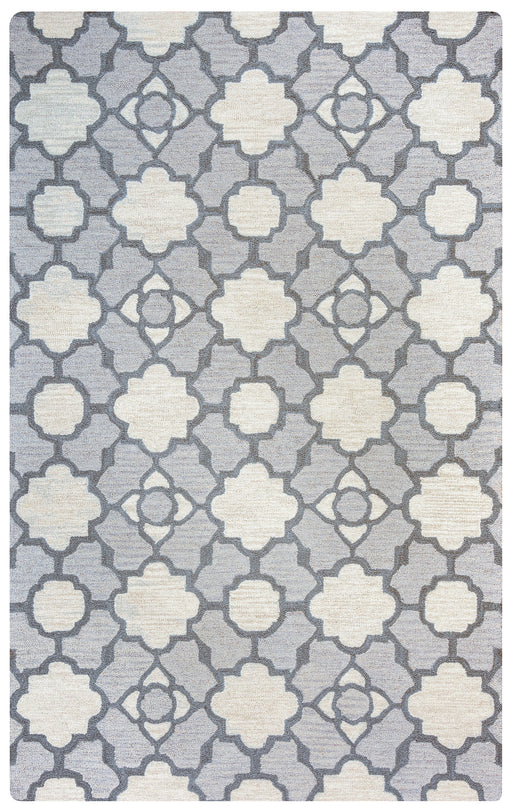 Rizzy Home Maggie Belle MB9481 Light Grey Print Area Rug