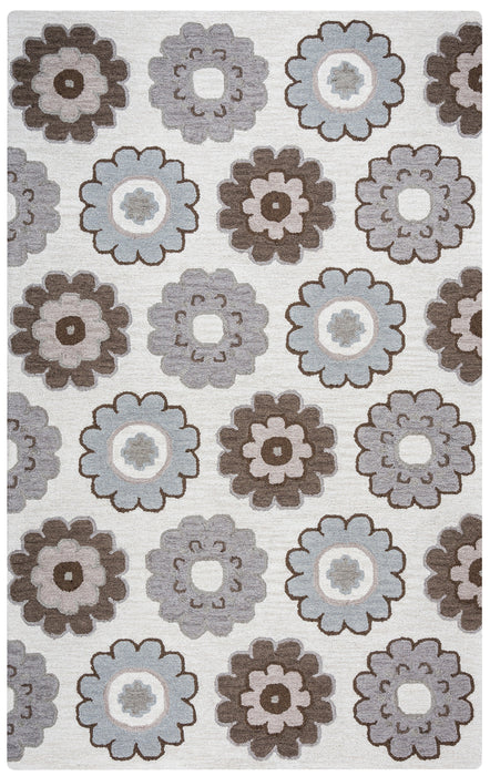 Rizzy Home Maggie Belle MB9538 Gray Print Area Rug
