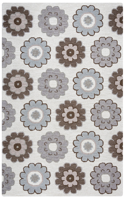 Rizzy Home Maggie Belle MB9538 Gray Print Area Rug
