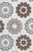 Rizzy Home Maggie Belle MB9538 Gray Print Area Rug