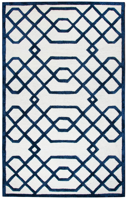 Rizzy Home Monroe ME164A Off White Geometric/Trellis Area Rug