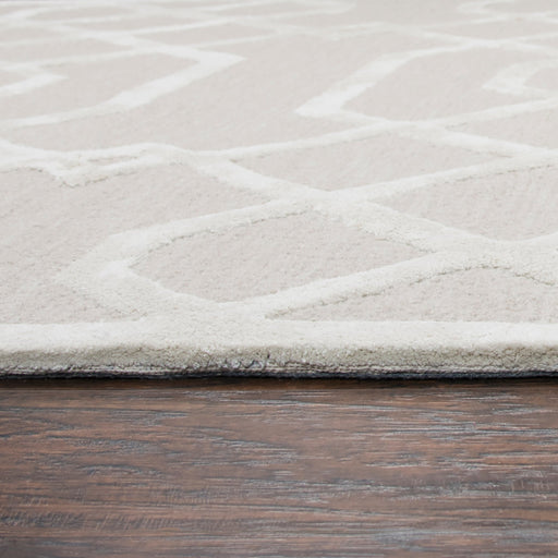Rizzy Home Monroe ME316A Beige Trellis Area Rug