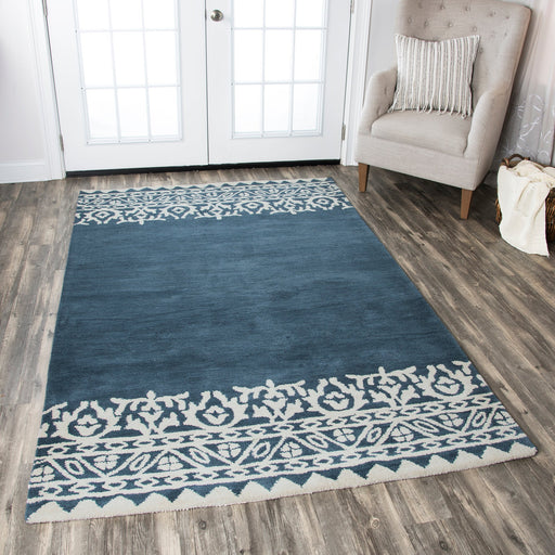Rizzy Home Marianna Fields MF091A Navy Ornamental Area Rug