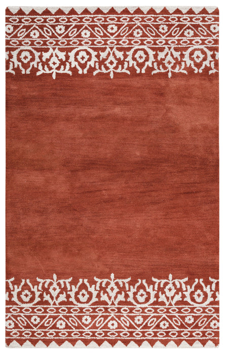 Rizzy Home Marianna Fields MF092A Rust Ornamental Area Rug