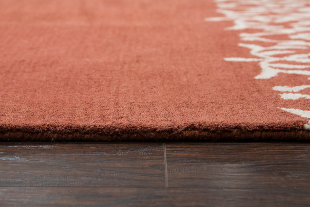 Rizzy Home Marianna Fields MF092A Rust Ornamental Area Rug