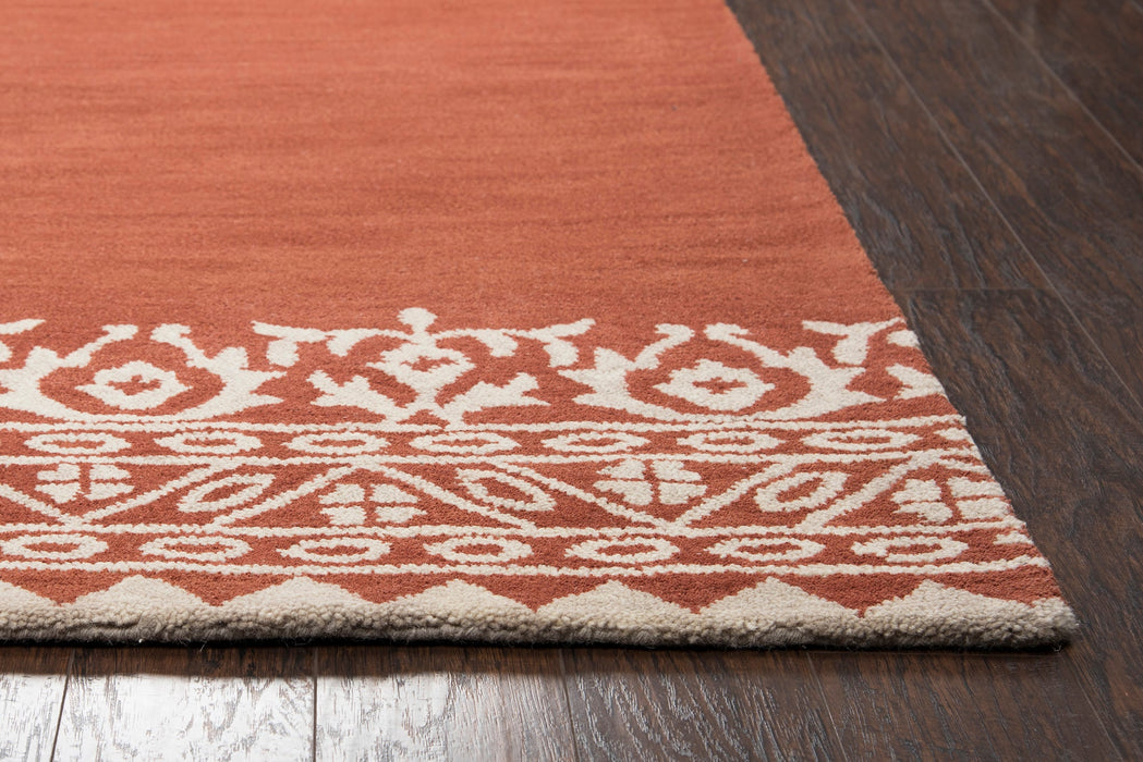 Rizzy Home Marianna Fields MF092A Rust Ornamental Area Rug